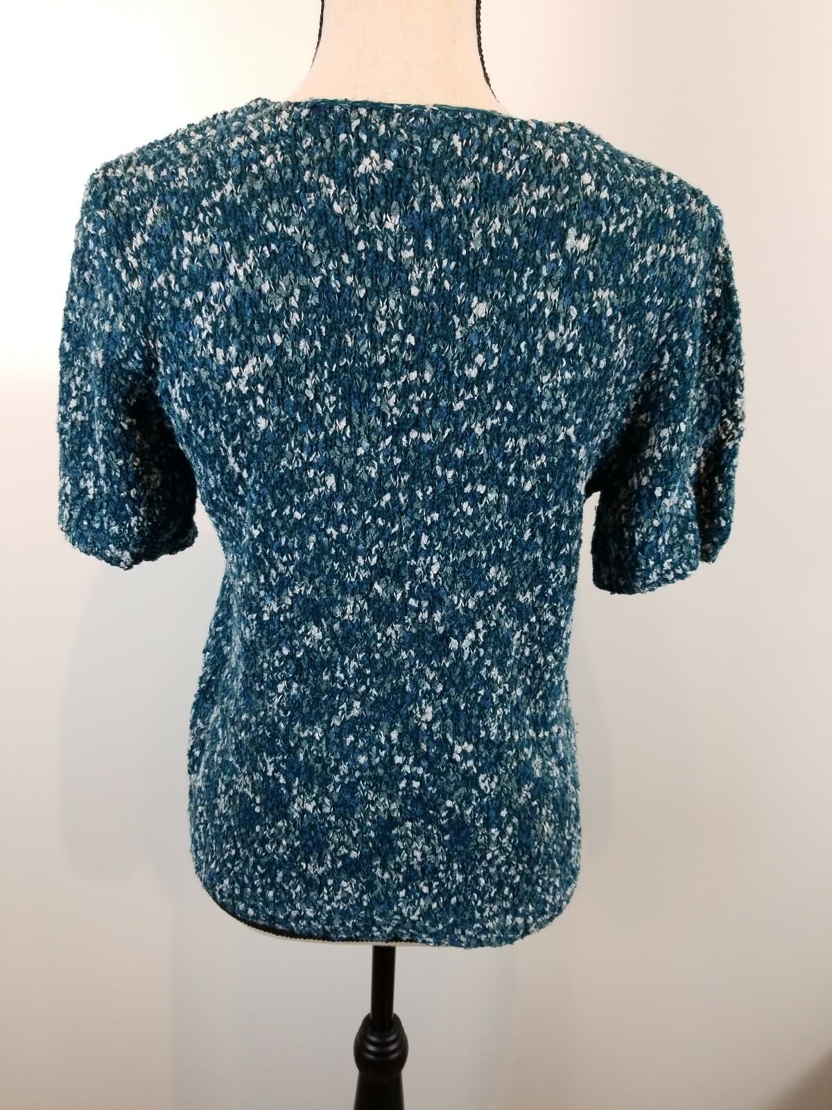 Dialogue 2 Piece Women Sweater And Open Cardigan Set Blue Multi-Colored - Thumbnail 6