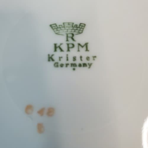 Vintage KPM Germany Royal Krister Salad Bread Plates Floral Pattern Set of 4 - Thumbnail 4