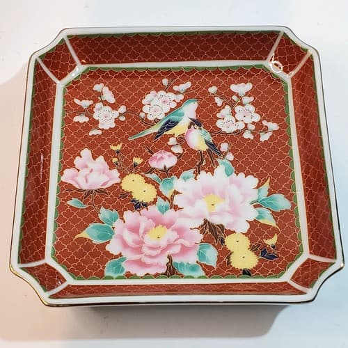 Vintage 1982 Porcelaine de Orient by Arnart Japan Candy Nut Trinket Dish Plate