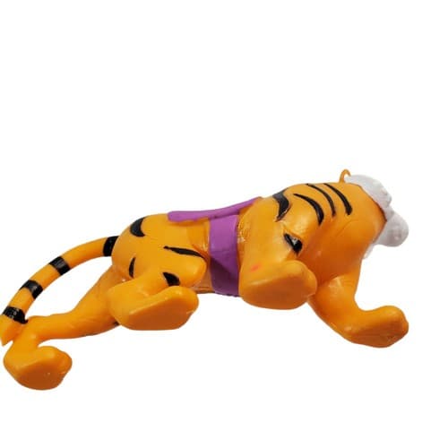 Vintage 1992 Rajah the Tiger Aladdin Toy Figure Disney Burger King Cake Topper - Thumbnail 4