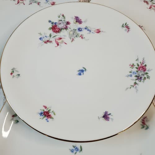 Vintage KPM Germany Royal Krister Salad Bread Plates Floral Pattern Set of 4 - Thumbnail 2