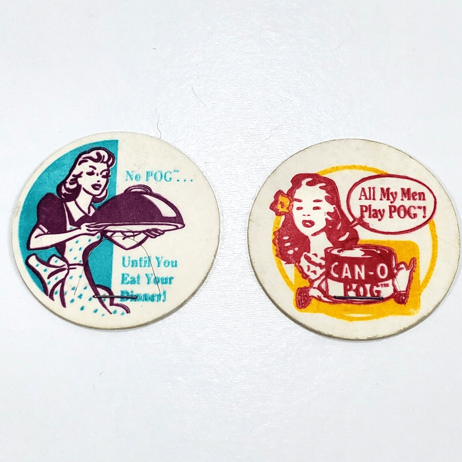 2 Vtg World Pog Federation WPF 1994 Classics Canada Games #48 and #42 in Series
