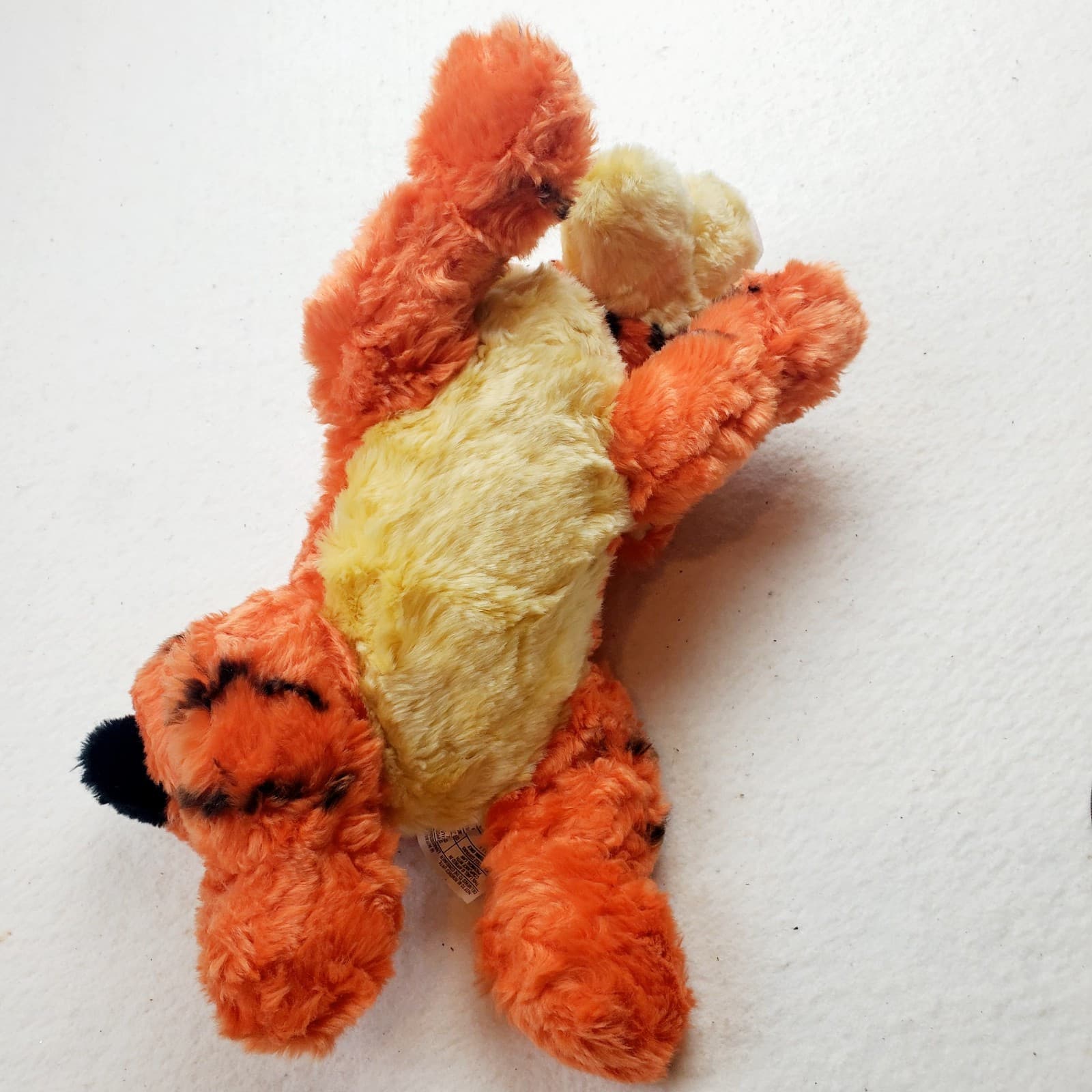 Vtg DISNEY STORE Fluffy MG Lying TIGGER PLUSH Winnie The Pooh Stuffed Animal Toy - Thumbnail 6