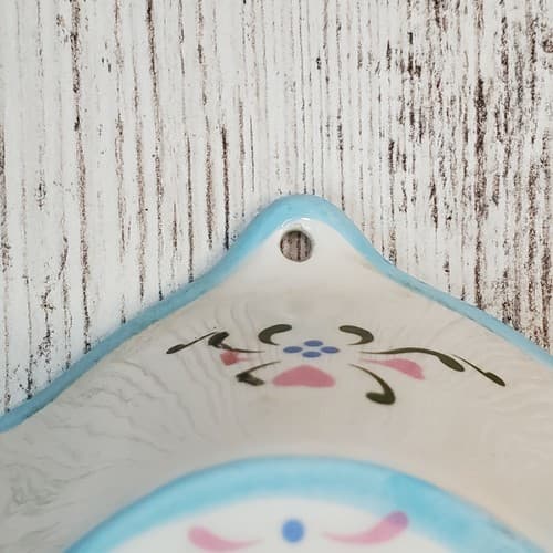 Lemons Mold Ceramic Wall Decor Ribbon Flowers Leaves Multicolor - Thumbnail 3