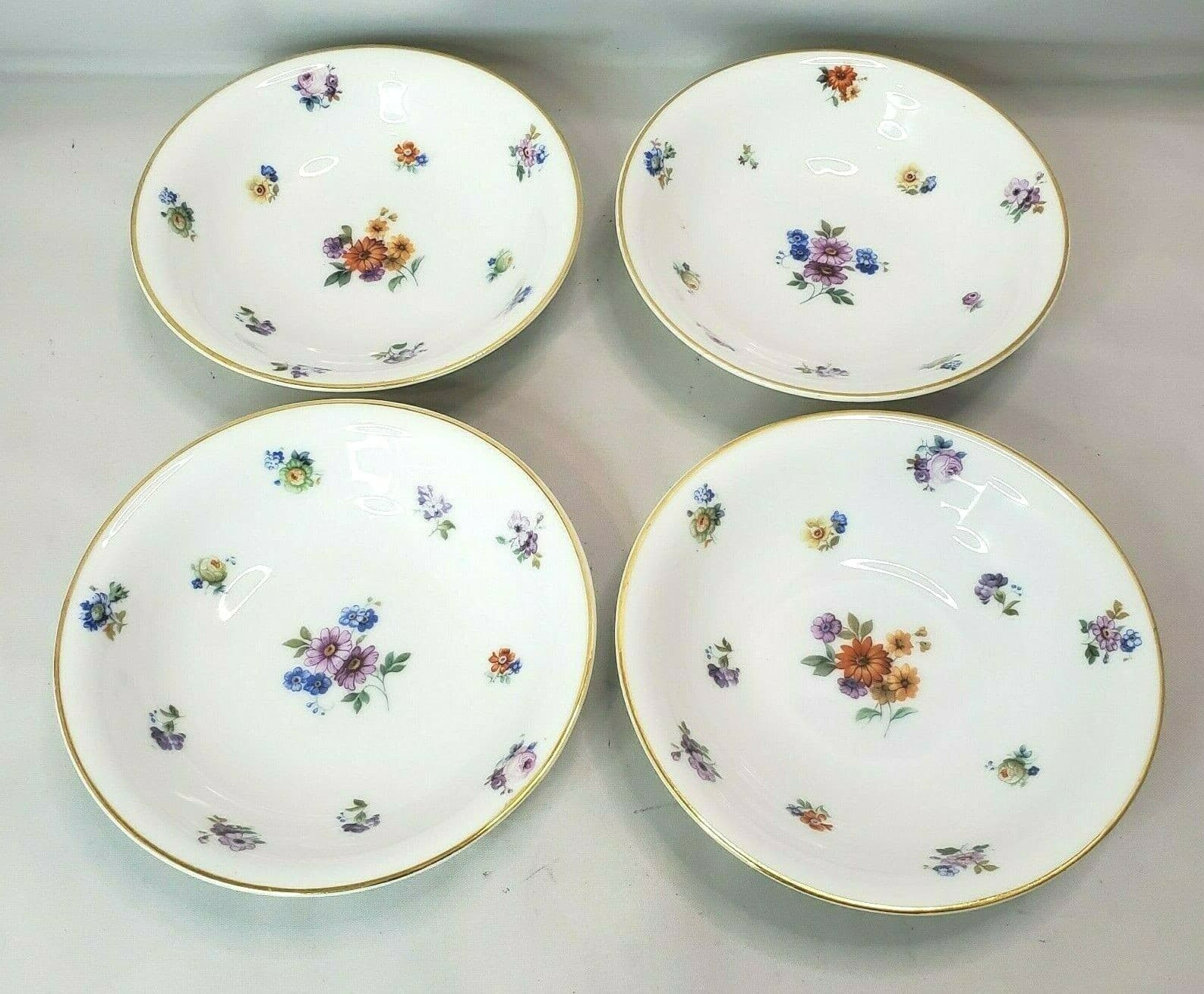 Edelstein Bavaria Germany Small Fruit Dessert Bowl #1088 69 Floral Pattern