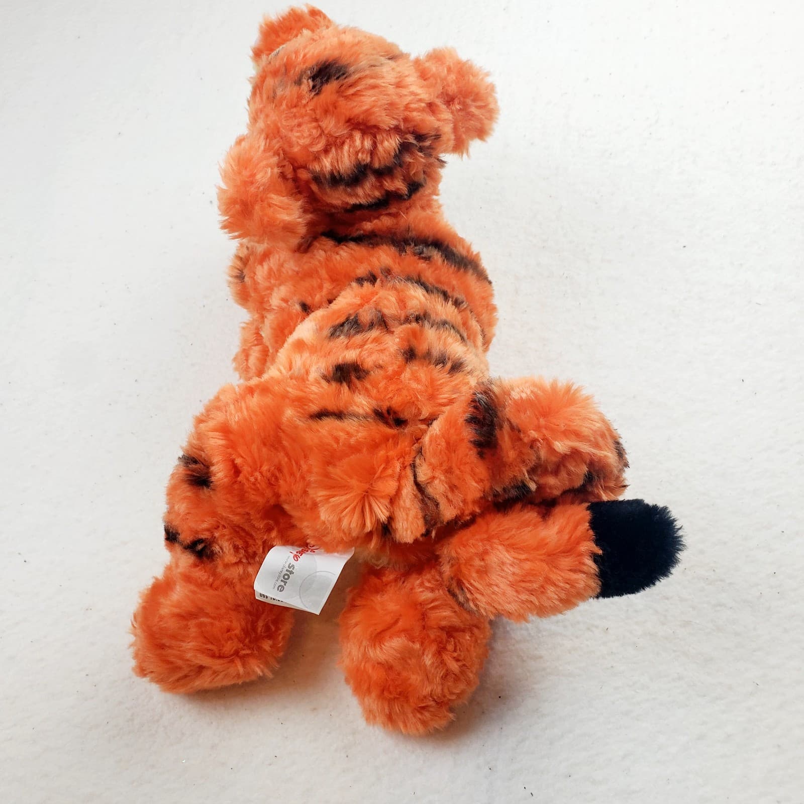 Vtg DISNEY STORE Fluffy MG Lying TIGGER PLUSH Winnie The Pooh Stuffed Animal Toy - Thumbnail 5