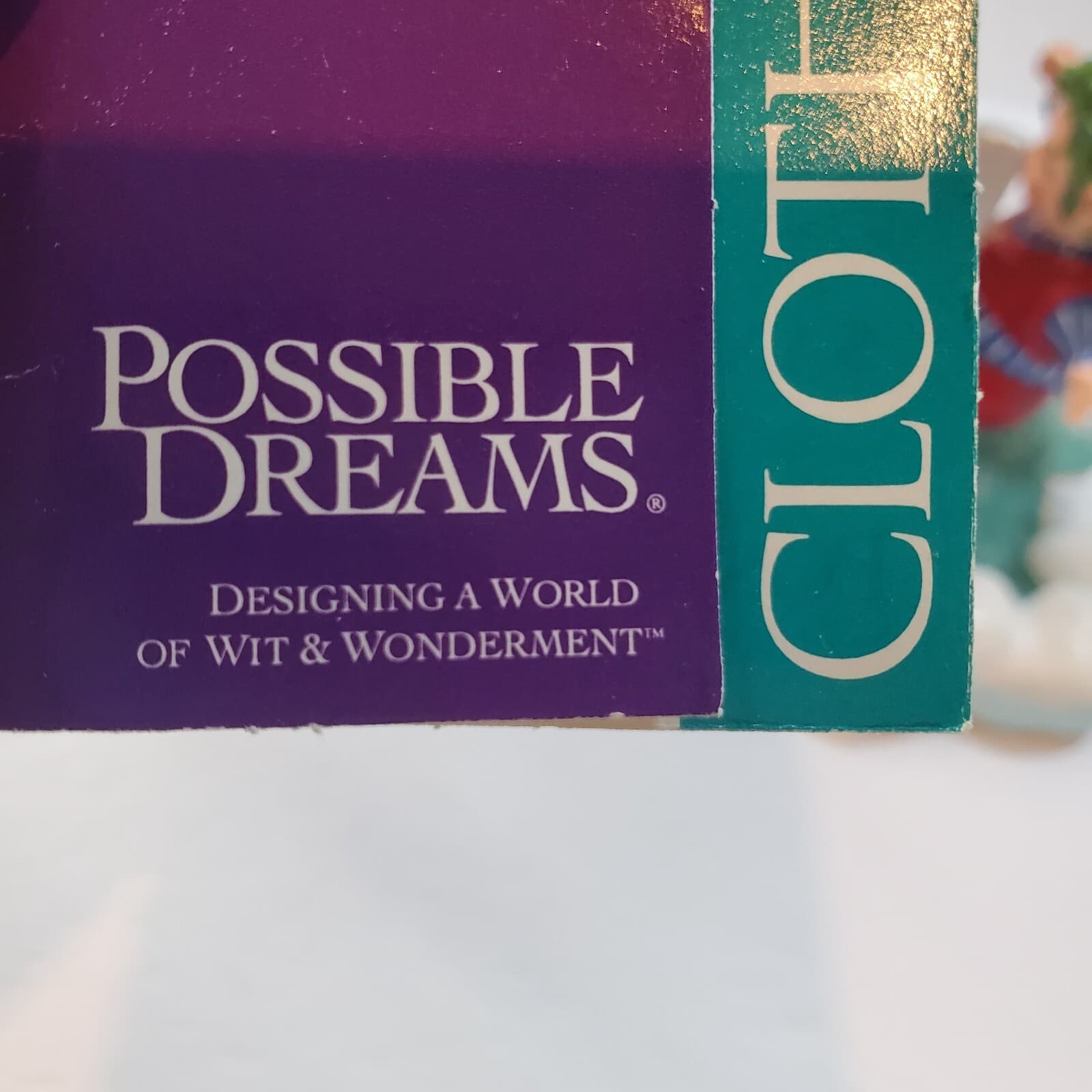 Vintage 2000 Clothtique Possible Dreams Santa's Coattails Christmas Figurine - Thumbnail 6