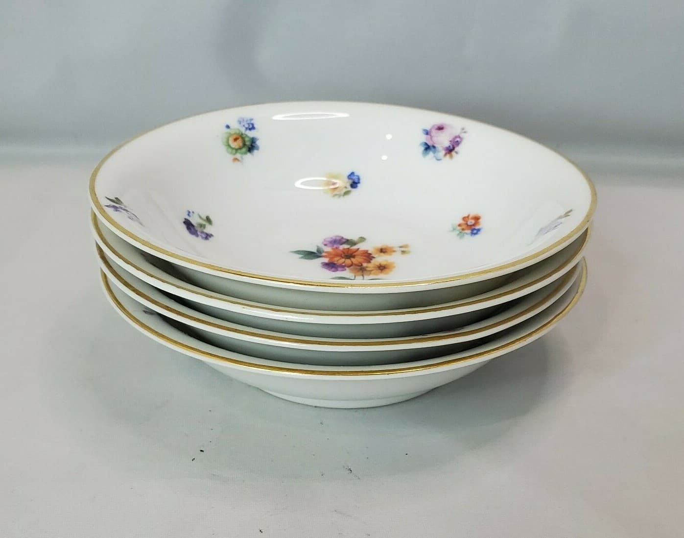 Edelstein Bavaria Germany Small Fruit Dessert Bowl #1088 69 Floral Pattern - Thumbnail 4