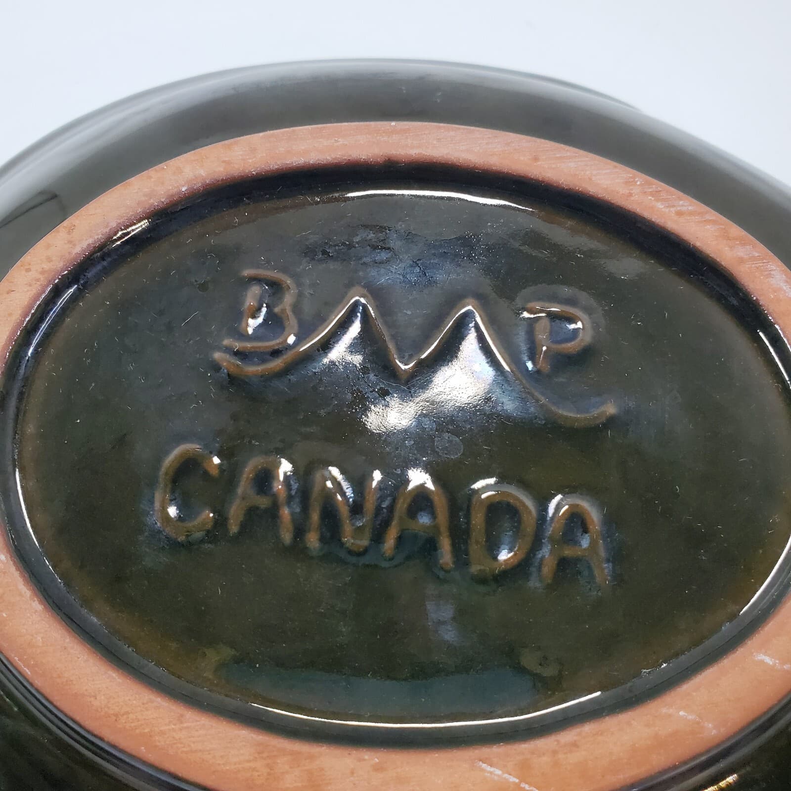 Blue Mountain Pottery Ceramic Art Pottery Fish Plate Bowl Blue Green Black Glaze - Thumbnail 5