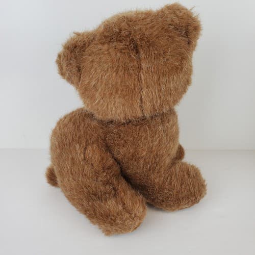 Vintage Mary Meyer 8” Brown Sitting Plush Bear Stuffed Toy Townshend Vermont - Thumbnail 3