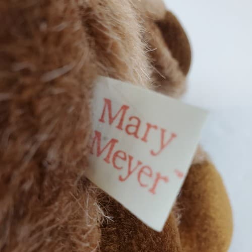 Vintage Mary Meyer 8” Brown Sitting Plush Bear Stuffed Toy Townshend Vermont - Thumbnail 5