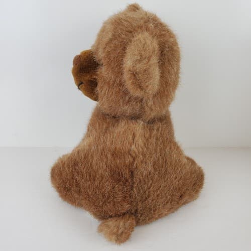 Vintage Mary Meyer 8” Brown Sitting Plush Bear Stuffed Toy Townshend Vermont - Thumbnail 4