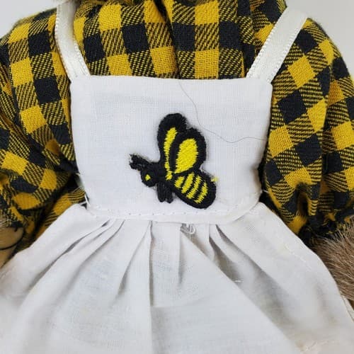 House of Lloyd Bumblebee Bear Stuffed Animal Plush Bear Jointed 9" - Thumbnail 2