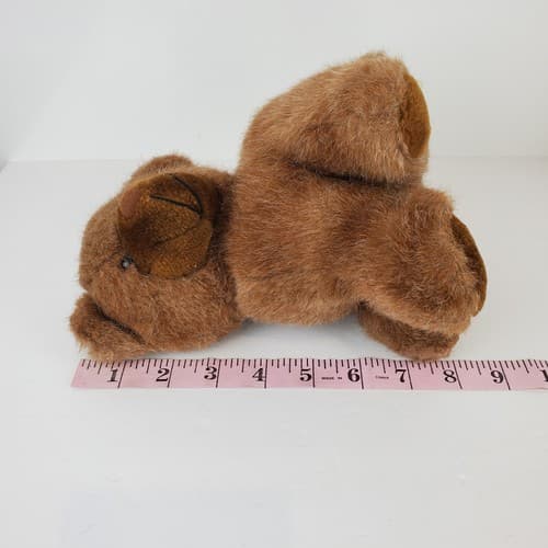 Vintage Mary Meyer 8” Brown Sitting Plush Bear Stuffed Toy Townshend Vermont - Thumbnail 7