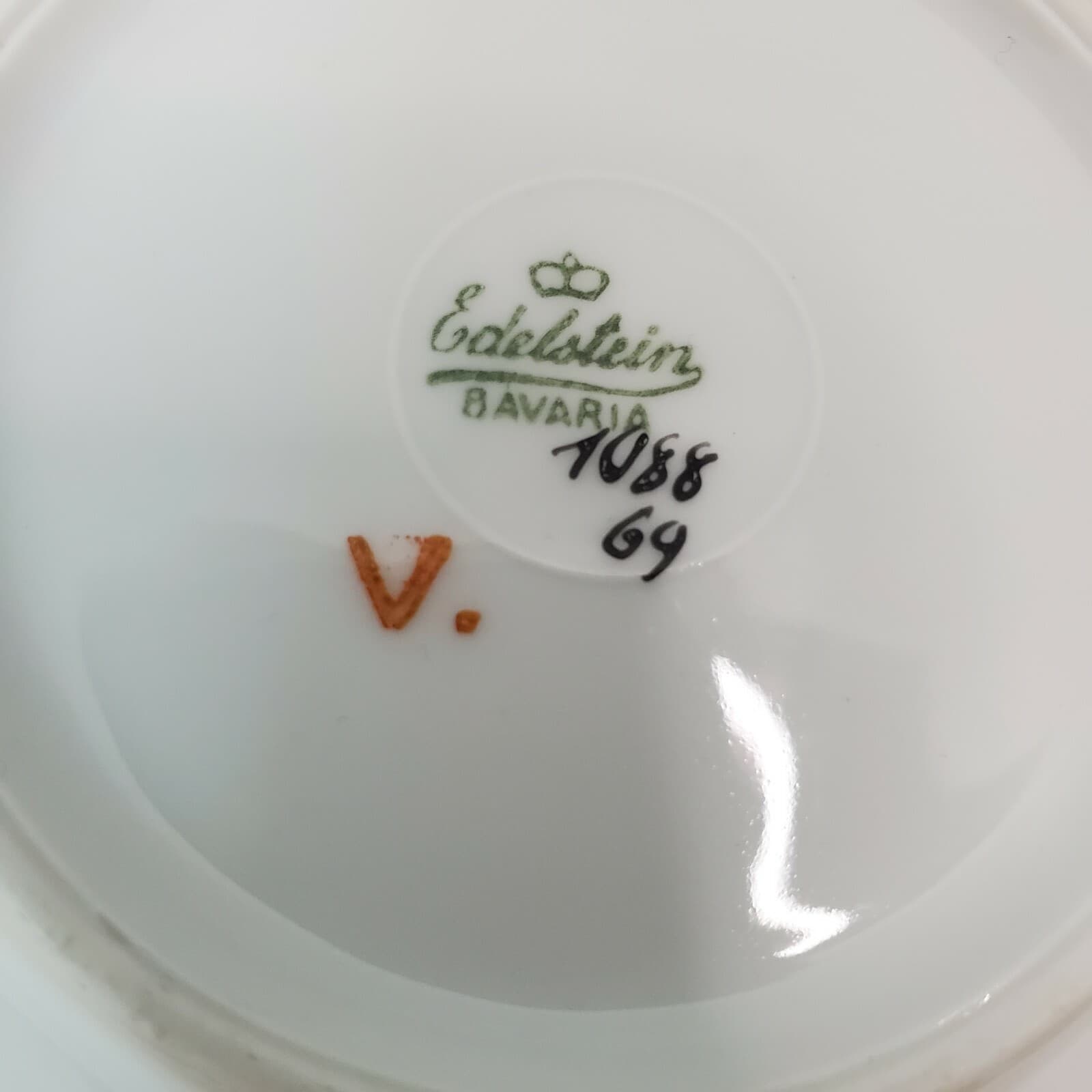 Edelstein Bavaria Germany Small Fruit Dessert Bowl #1088 69 Floral Pattern - Thumbnail 7