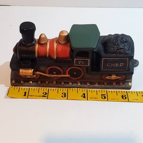 Vintage 1989 Lefton Christmas Colonial Village 3 piece Flyer Train Set 07125 - Thumbnail 9