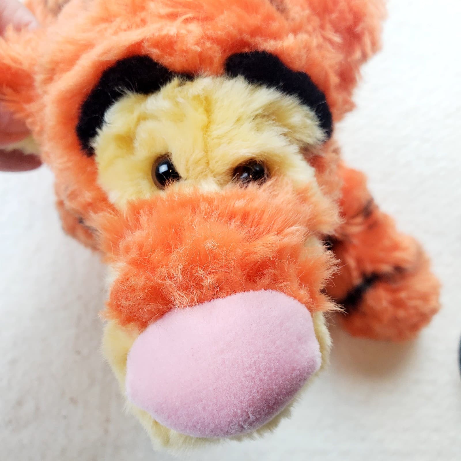 Vtg DISNEY STORE Fluffy MG Lying TIGGER PLUSH Winnie The Pooh Stuffed Animal Toy - Thumbnail 3