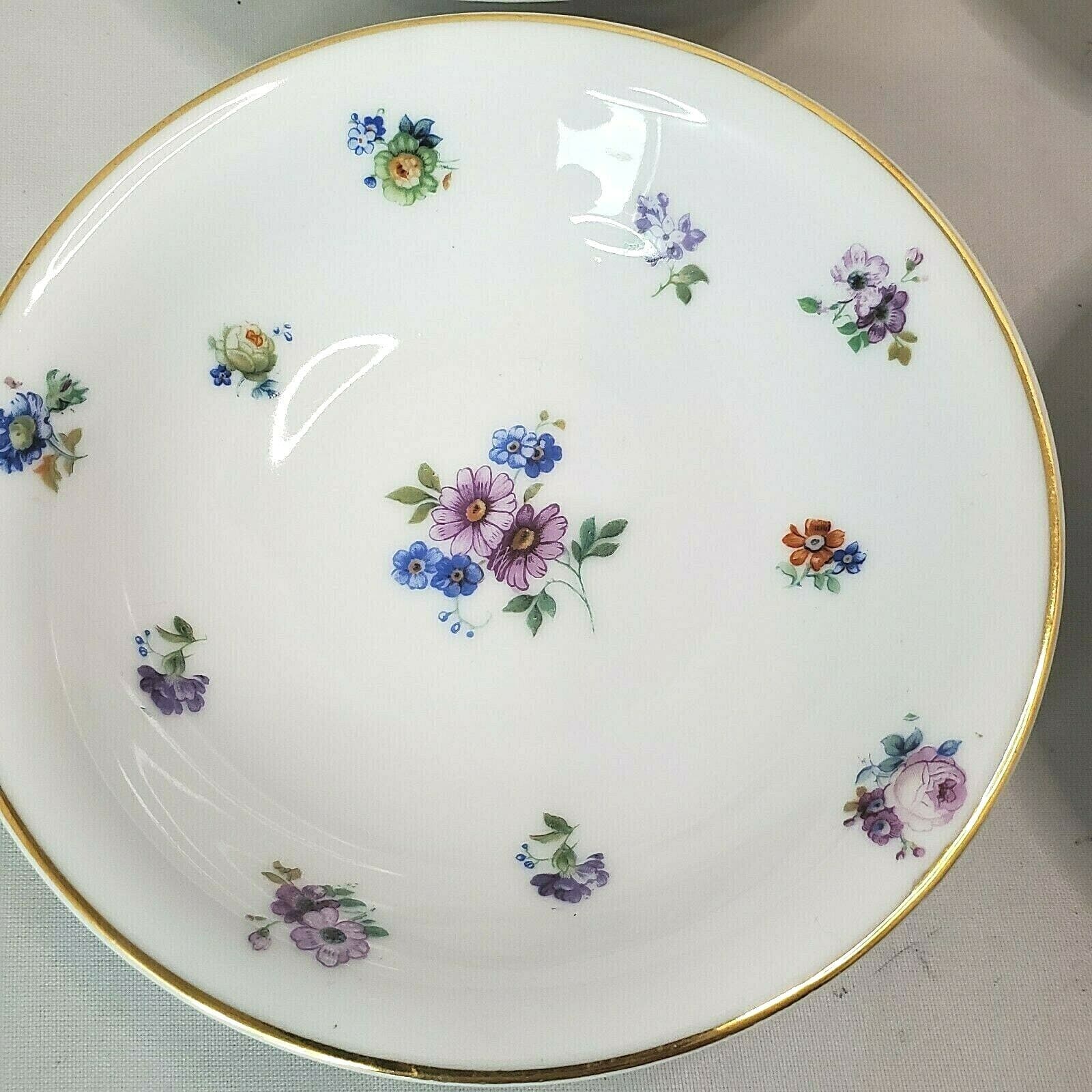 Edelstein Bavaria Germany Small Fruit Dessert Bowl #1088 69 Floral Pattern - Thumbnail 2
