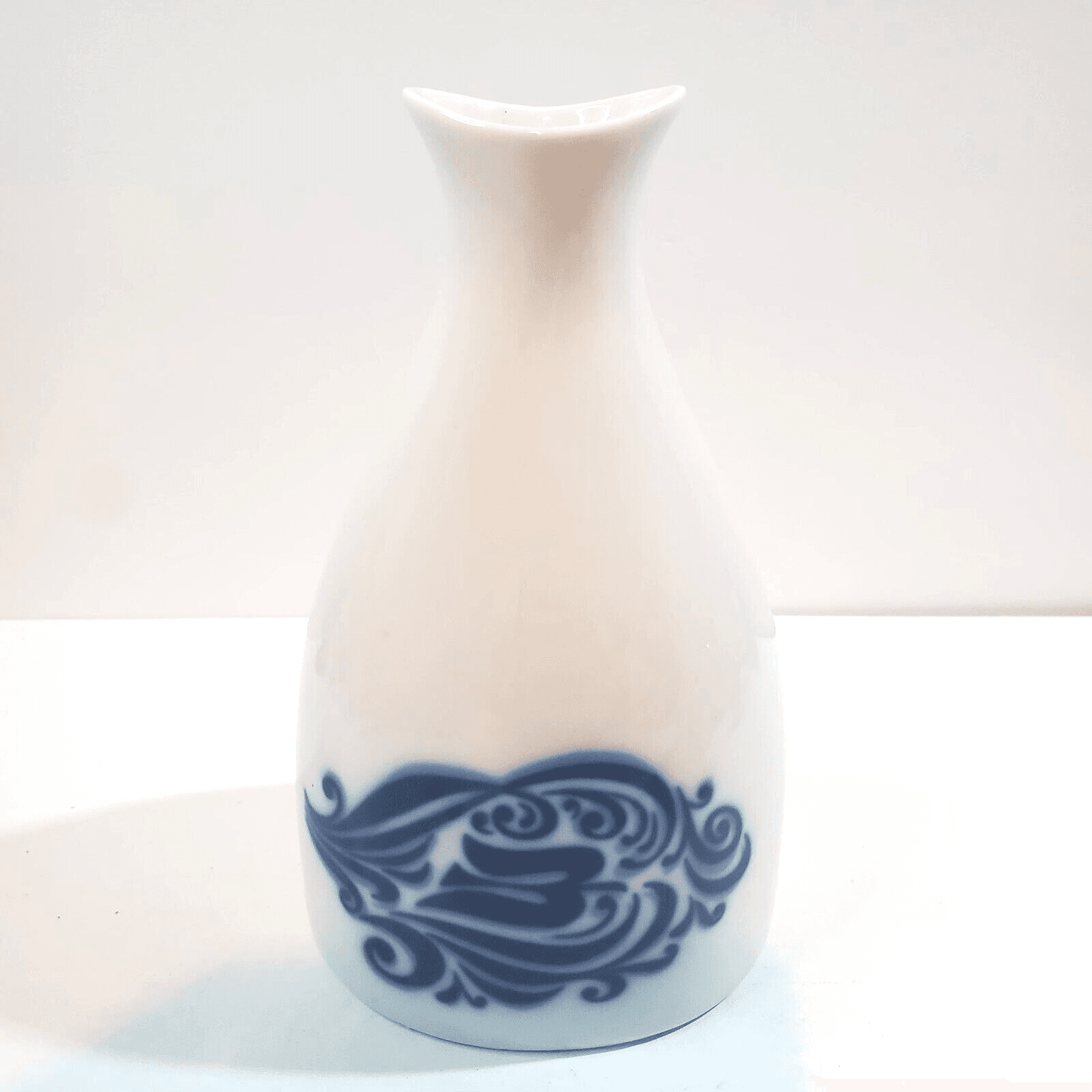 Vtg Porsgrund Norway Norwegian Peanut Jug Vase Royal Viking Lines Logo Porcelain - Thumbnail 3