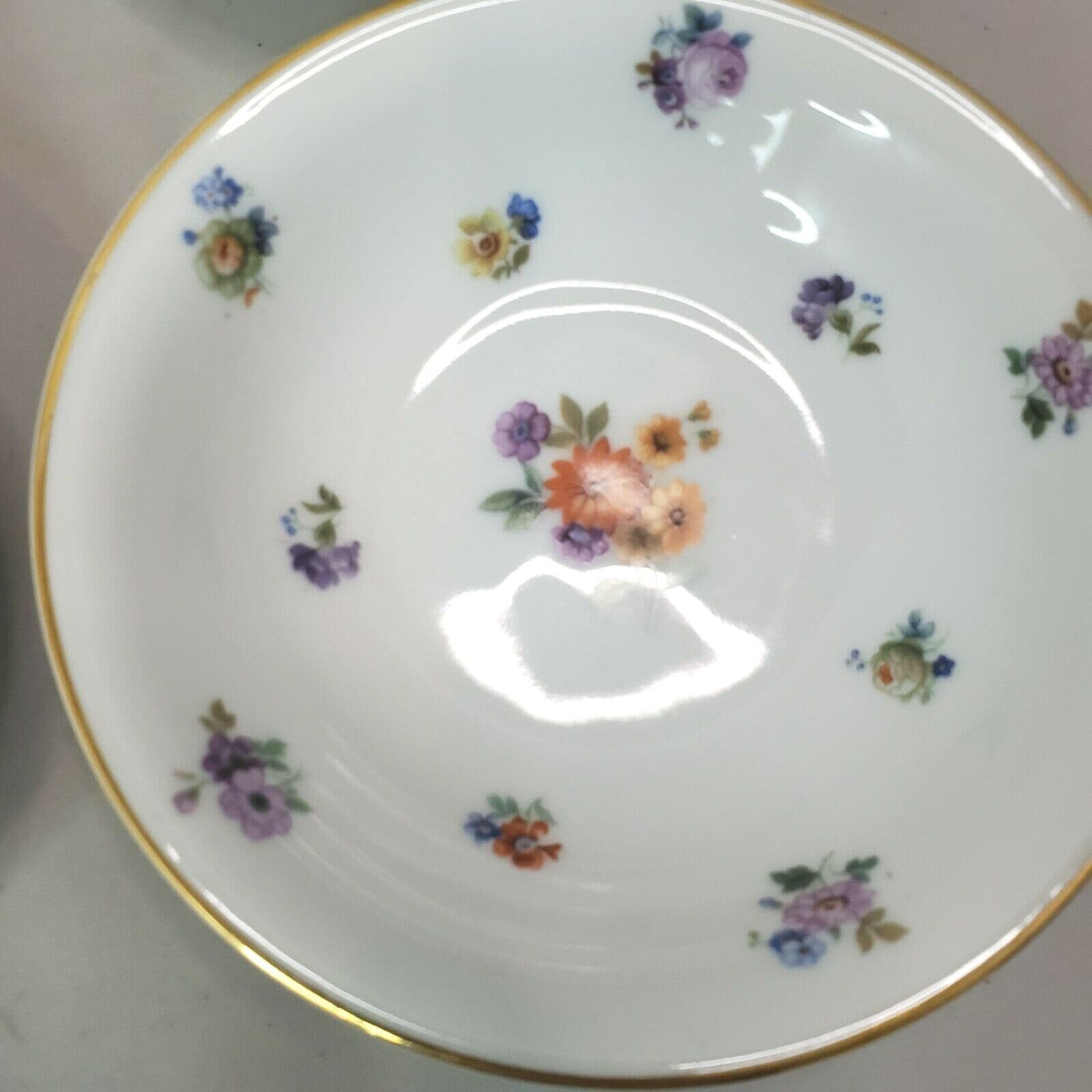 Edelstein Bavaria Germany Small Fruit Dessert Bowl #1088 69 Floral Pattern - Thumbnail 3