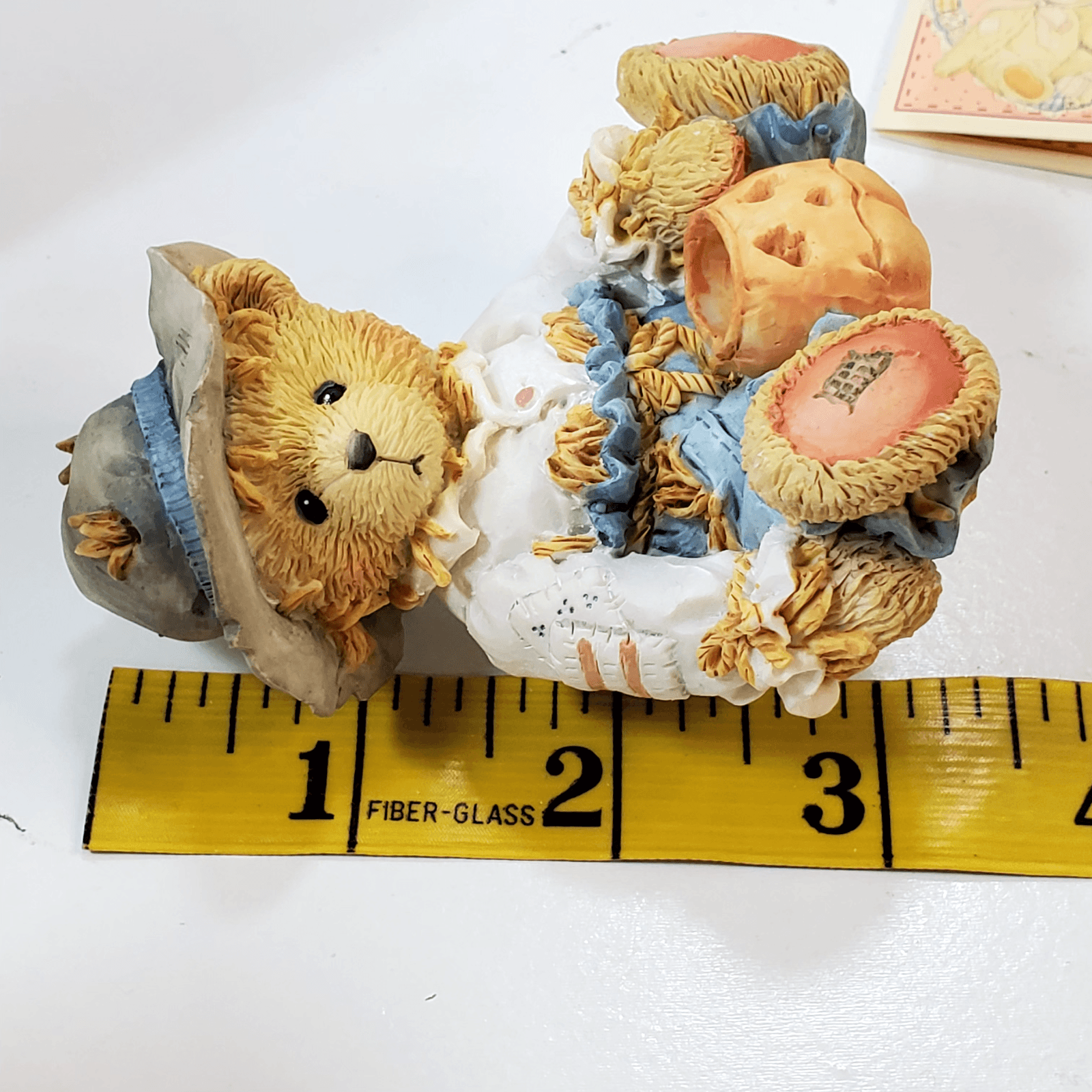 Vintage Cherished Teddies Gary Scarecrow Figure Thanksgiving Teddy Bear 1993 - Thumbnail 10