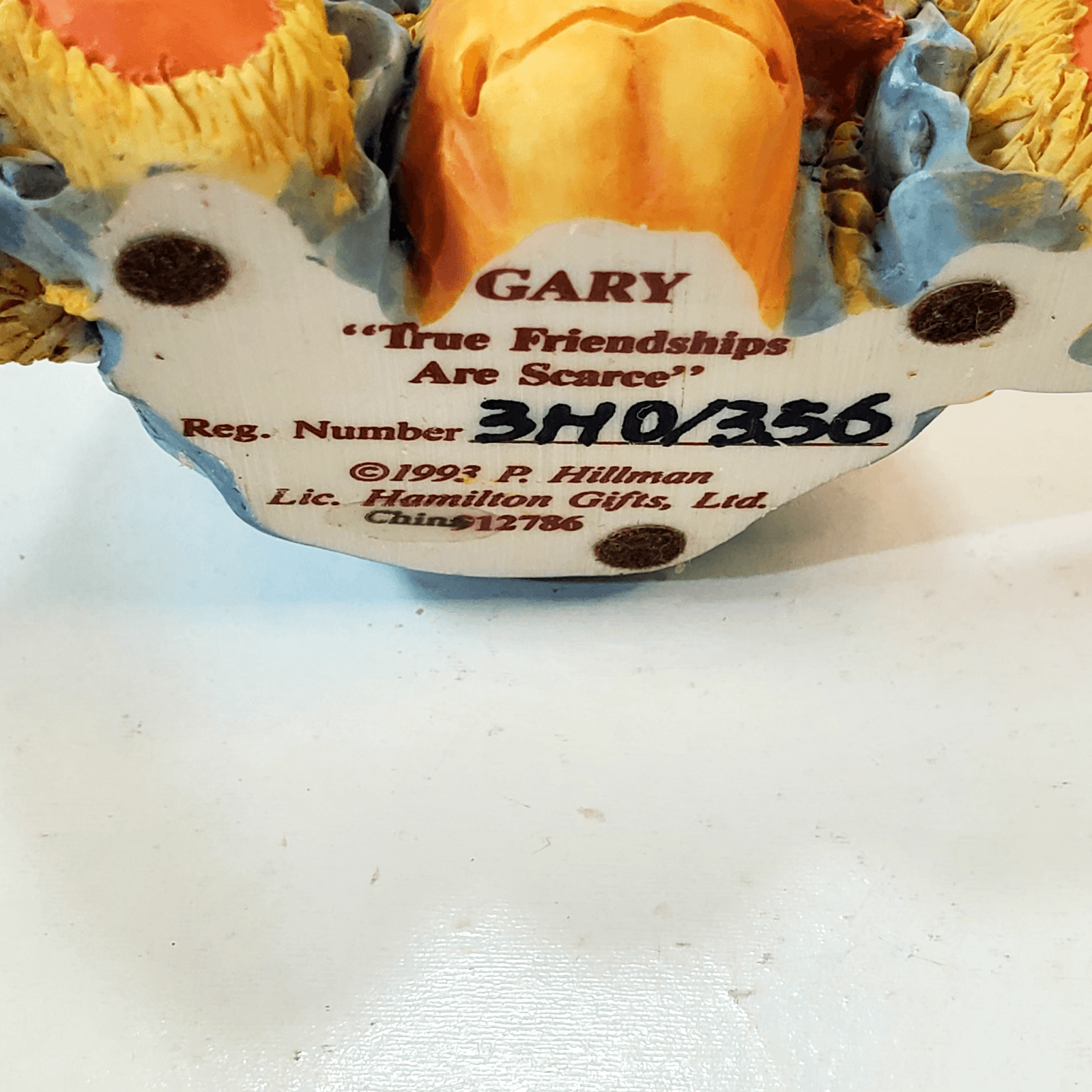 Vintage Cherished Teddies Gary Scarecrow Figure Thanksgiving Teddy Bear 1993 - Thumbnail 8
