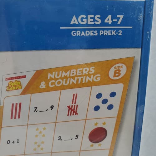Scholastic Spin to Learn Numbers and Counting Ages 4 to 7 A Bingo Game Math NEW - Thumbnail 4