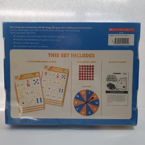 Scholastic Spin to Learn Numbers and Counting Ages 4 to 7 A Bingo Game Math NEW - Thumbnail 2