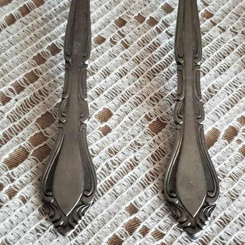 Vtg Rogers Korea Auberge Stanley Roberts Stainless Flatware Set of 5 Tablespoons - Thumbnail 2