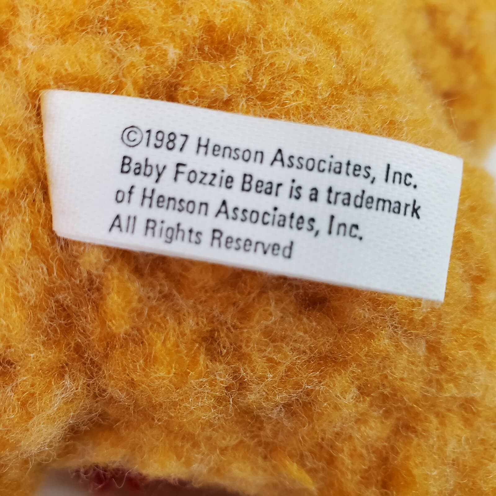 Vintage 1988 McDonalds Baby Fozzie Bear Christmas Jim Henson's Has Tags 9" - Thumbnail 5