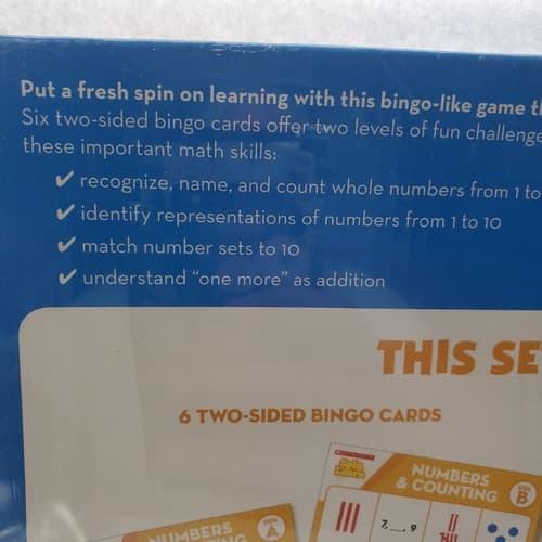 Scholastic Spin to Learn Numbers and Counting Ages 4 to 7 A Bingo Game Math NEW - Thumbnail 7
