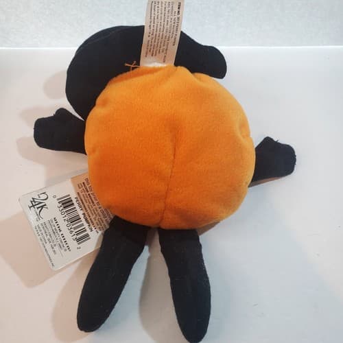 Vtg 1997 The 24k Company Beanie Boppers Stuffed Plush Perry Pumpkin Halloween - Thumbnail 5
