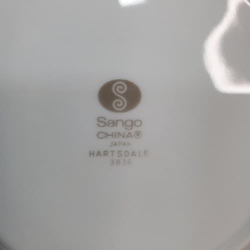 Vintage Sango China Japan Hartsdale 3836 Fruit Flowers Dessert Plates Set of 4 - Thumbnail 4
