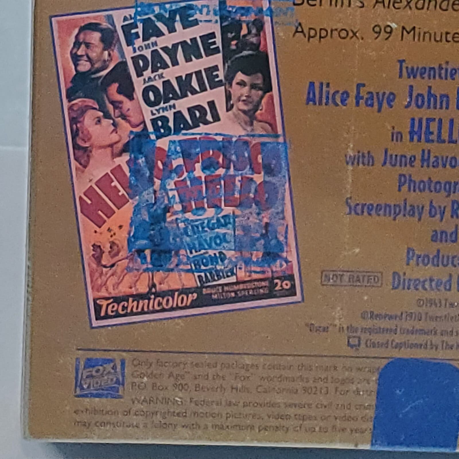 Hello, Frisco, Hello VHS Alice Faye, John Payne, Jack Oakie New Sealed - Thumbnail 6