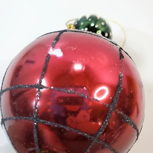 Vintage Summit Blown Glass Finial Teardrop Christmas Ornament Holiday 6 inch - Thumbnail 4