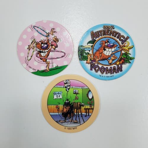 3 Vintage World Pog Federation WPF 1994 Canada Games Series II #52 #53 #54