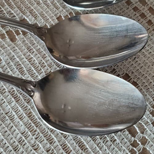 Vtg Rogers Korea Auberge Stanley Roberts Stainless Flatware Set of 5 Tablespoons - Thumbnail 6