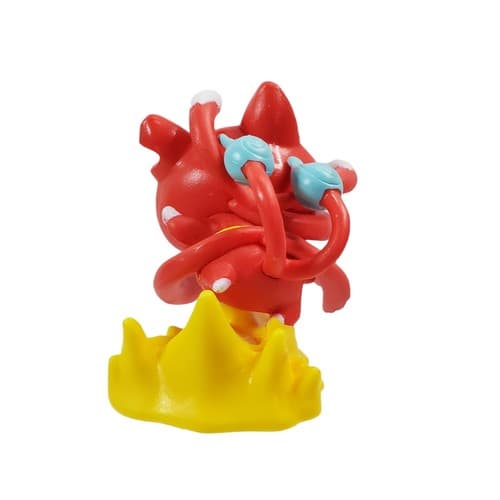 Yokai Watch Action Figure Jinbanya Red Cat Hasbro Toy Collectibles Loose - Thumbnail 3