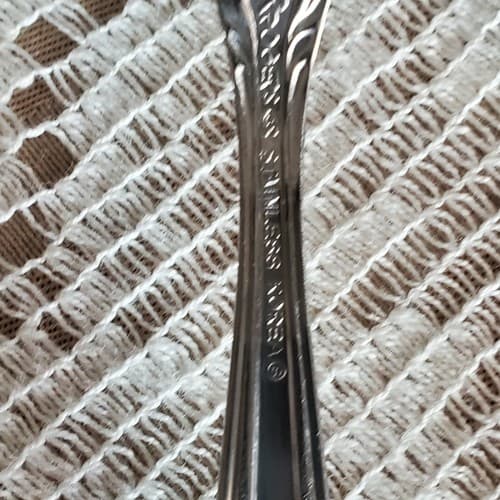 Vtg Rogers Korea Auberge Stanley Roberts Stainless Flatware Set of 5 Tablespoons - Thumbnail 4