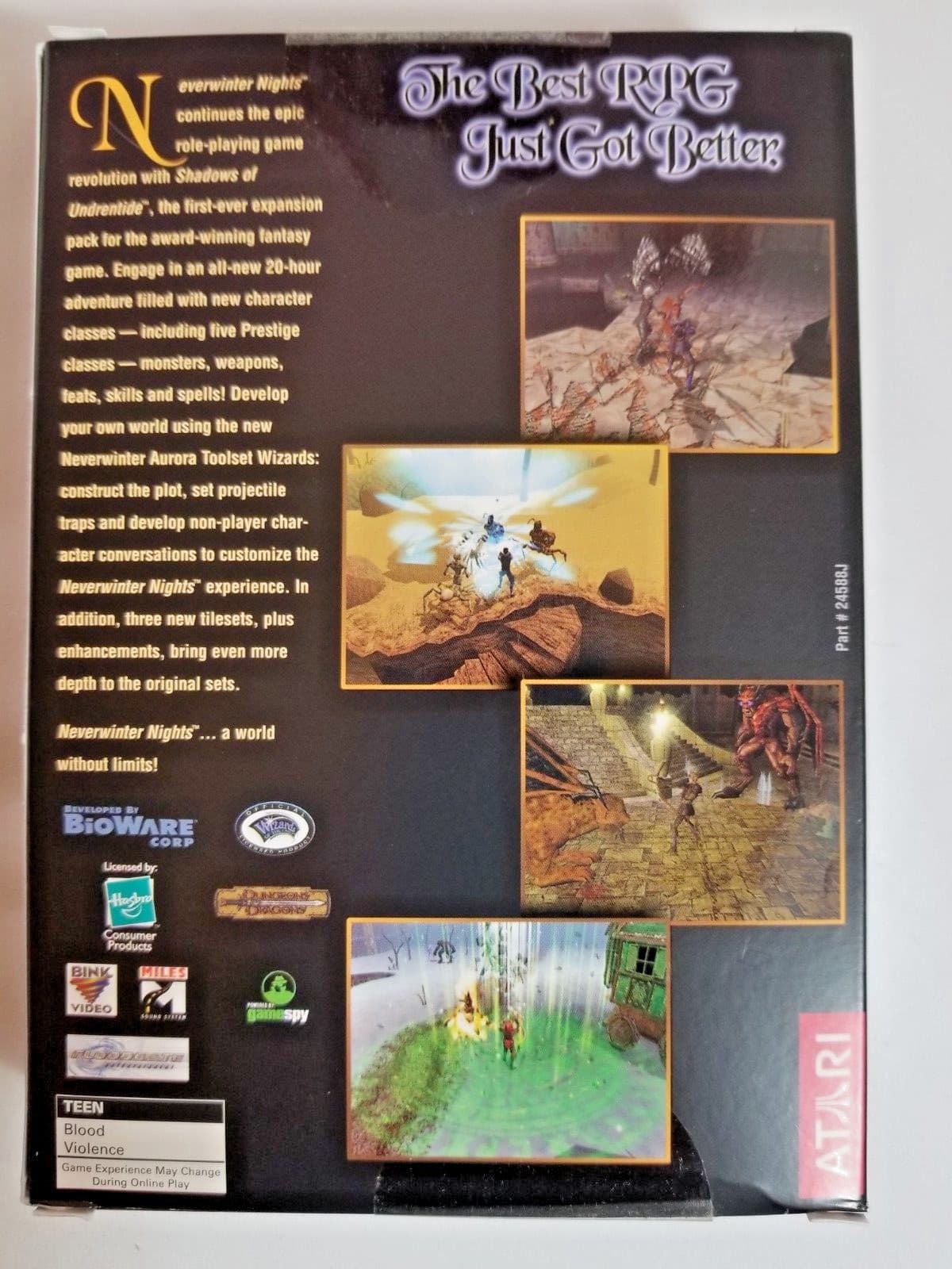 Neverwinter Nights Shadows of Undrentide Expansion Pack Role Play PC Game New - Thumbnail 2