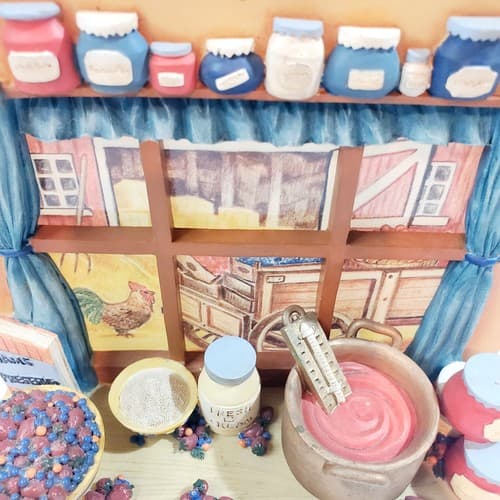 Windows of Our America Candle Tea Light Holder Country Kitchen Farmhouse Jams - Thumbnail 4