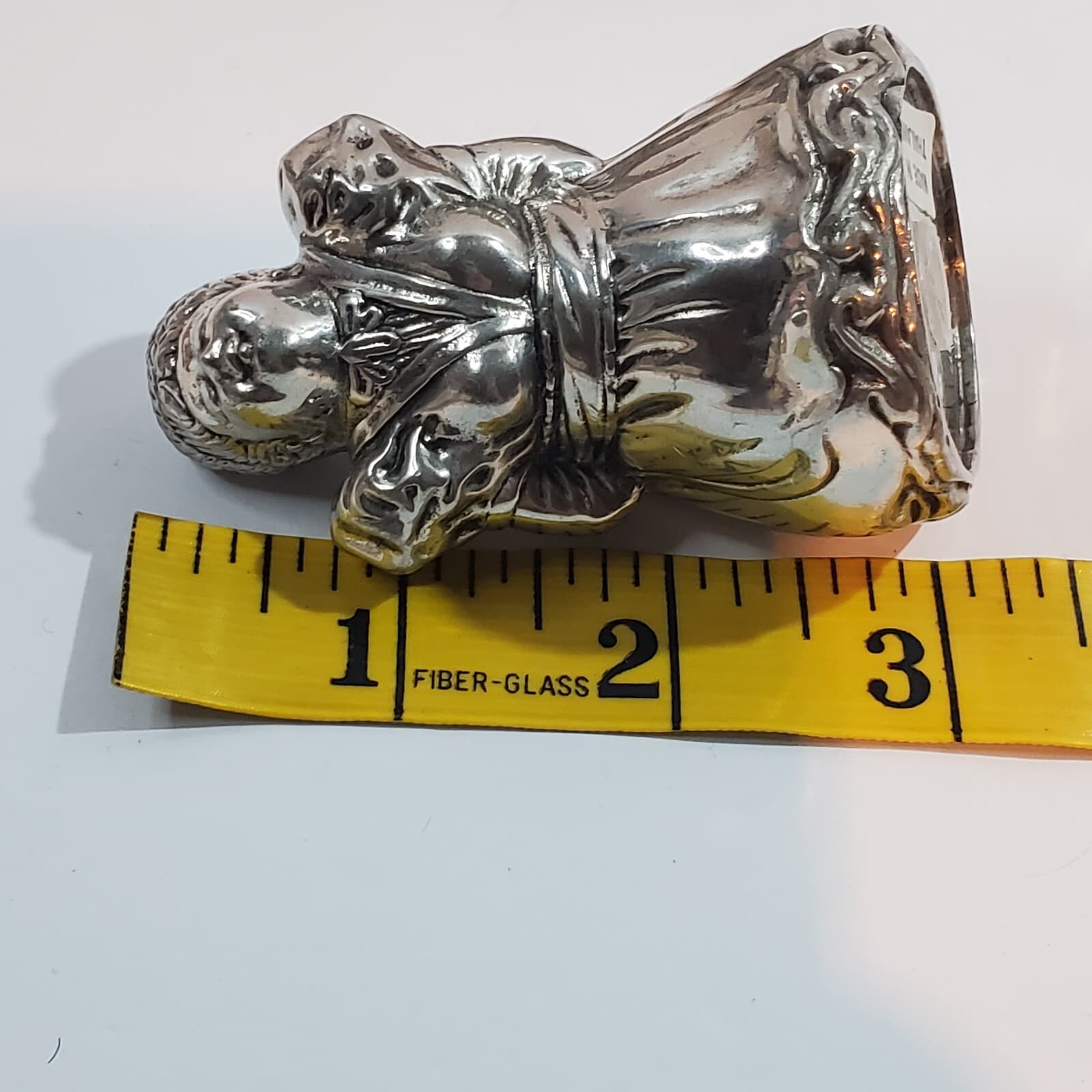 Vtg Kissing Santa & Mrs Claus 3” Salt & Pepper Shakers Kirk Stieff Pewter 716 - Thumbnail 10