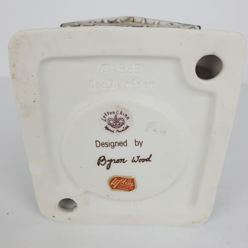 Vtg 1988 Lefton Byron Wood Colonial Village Church w/ Steeple Tea Light Holder - Thumbnail 5