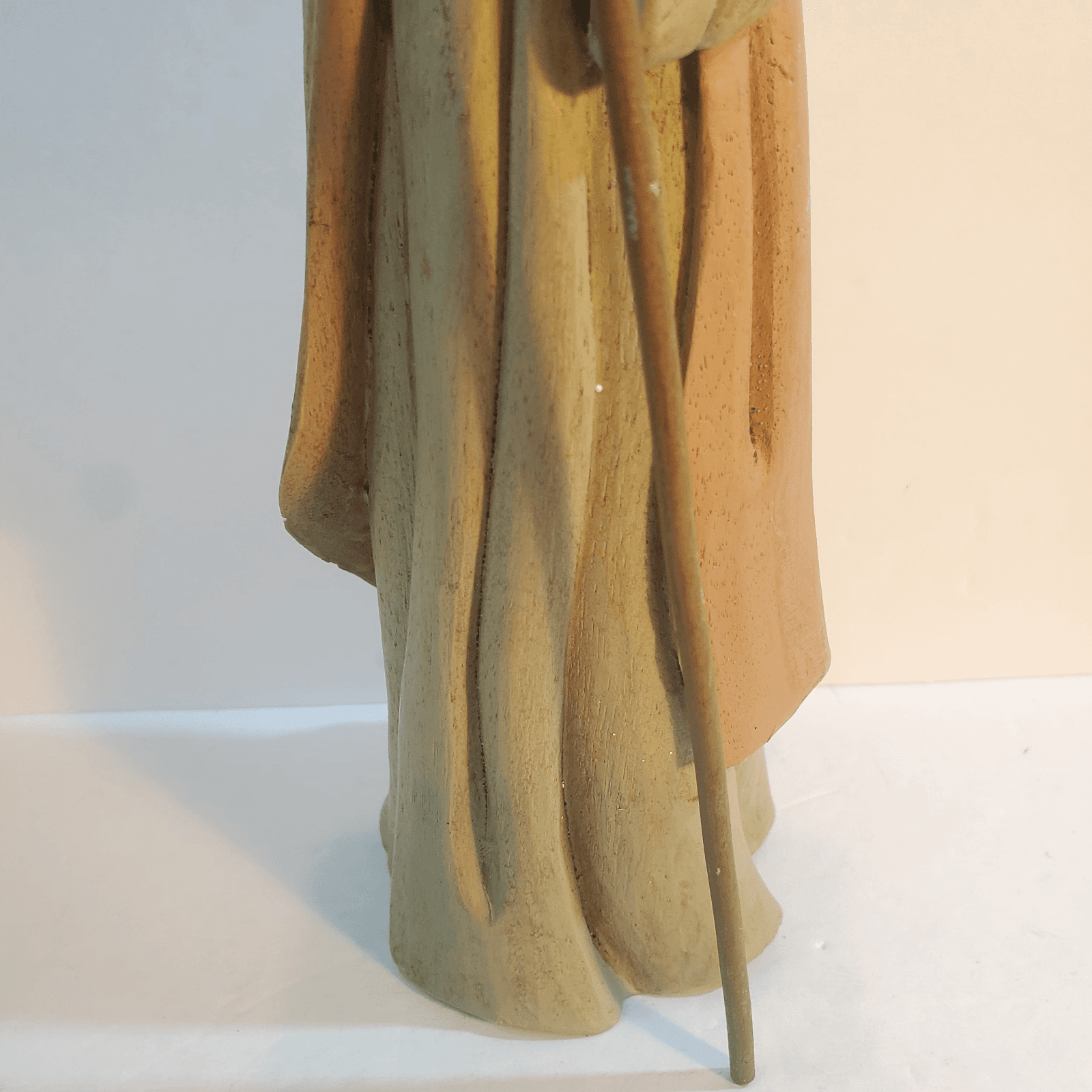 Vtg Midwest Of Cannon Falls 11.5 in Paper Mache Wood Joseph Nativity Figurine - Thumbnail 4