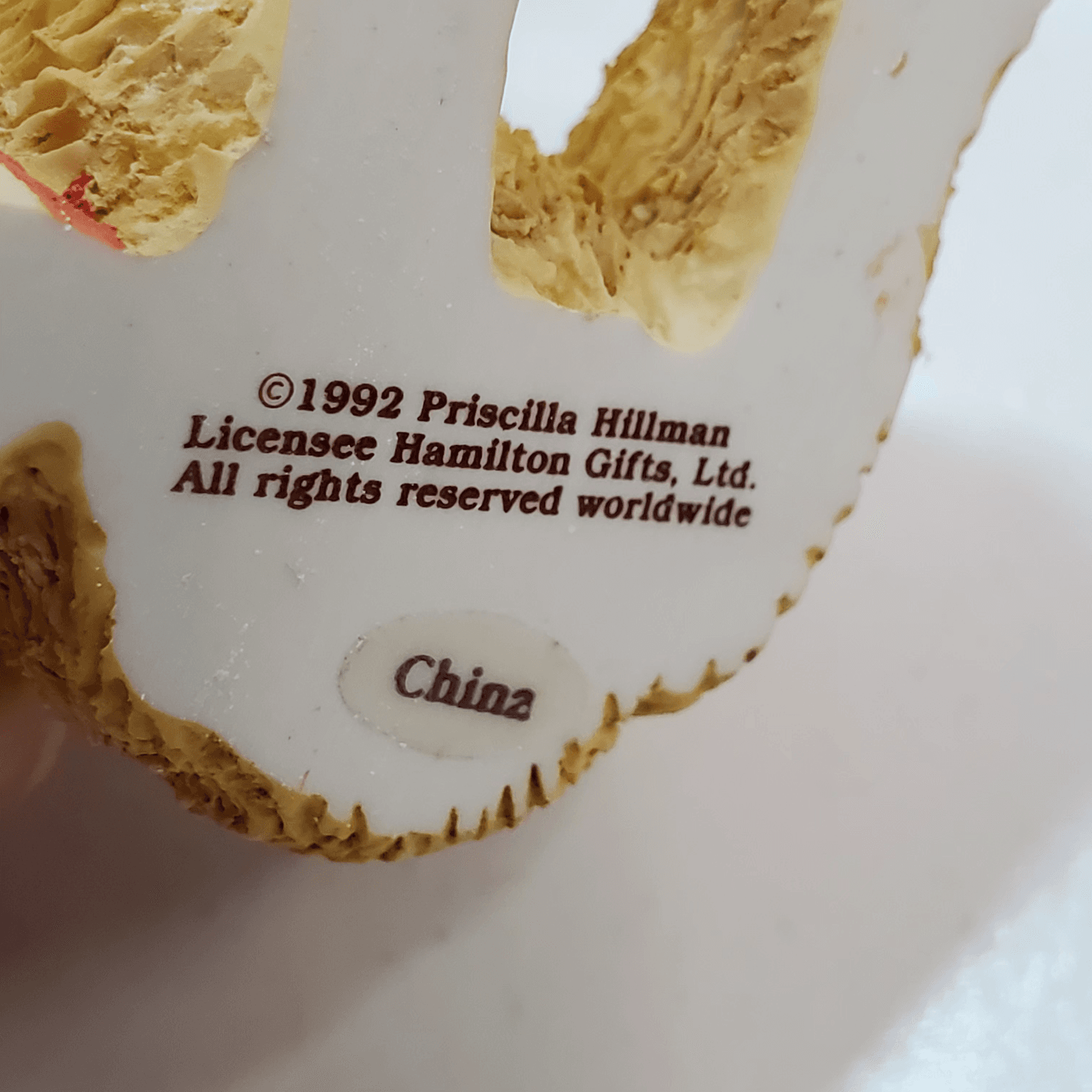 Vintage Cherished Teddies Sitting Boy Ornament Figure Christmas Teddy Bear 1992 - Thumbnail 7