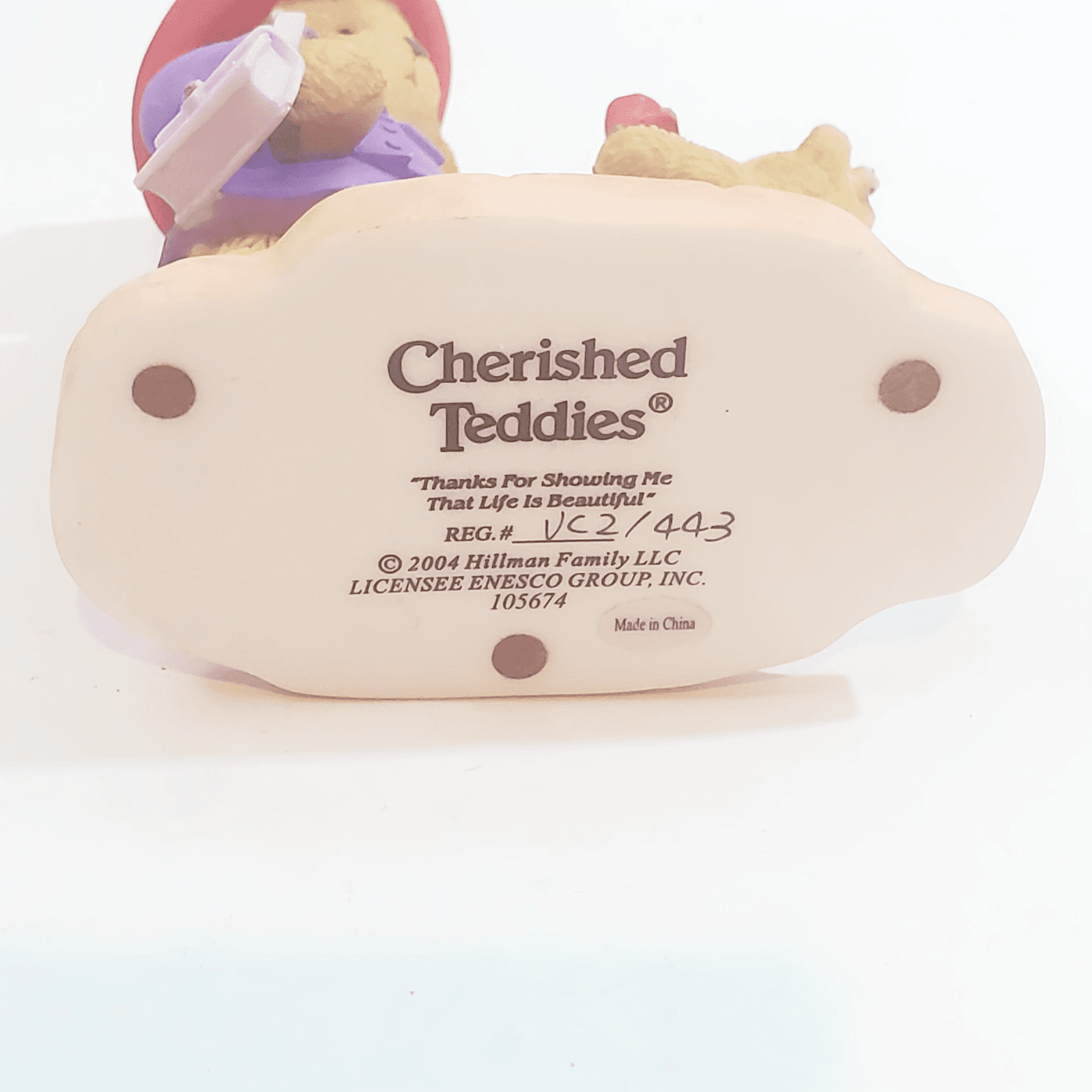Cherished Teddies Red Hat Society 105674 Thanks For Showing Me Life Is Beautiful - Thumbnail 8