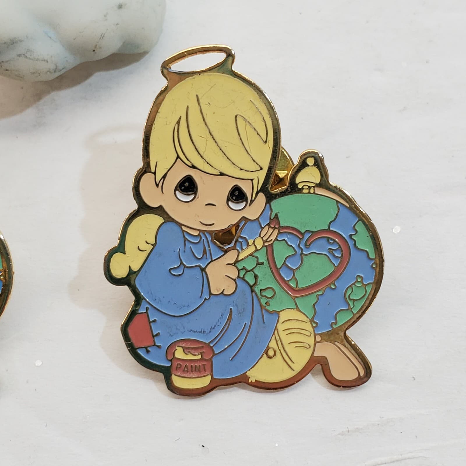 Lot of 5 Vintage Precious Moments Various Pins Angel Collectors Club - Thumbnail 4