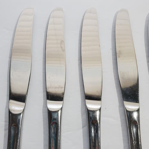 Set of 5 Oneida Glossy Lincoln Butter Knife Stainless Steel 9.5 Inch - Thumbnail 3