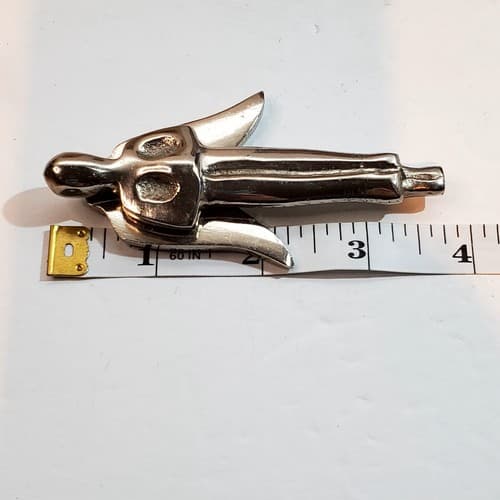 Chromed Chrome Metal Praying Hands Angel Christmas Tree Ornament 3.75 inch - Thumbnail 4