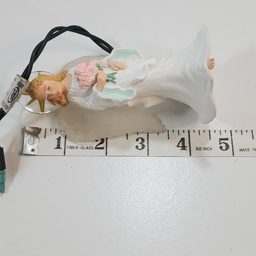 Vintage 1997 Hallmark Ladene Light Up Christmas Ornament Angel Of Peace - Thumbnail 7